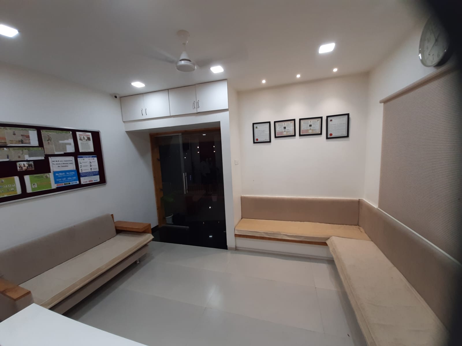 Reception area at Mauli Piles Hospital